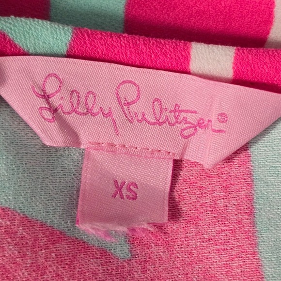 Lilly Pulitzer Dress Womens XS Pink Sabrina Exposed Full Zipper Beach Resort - Picture 6 of 12